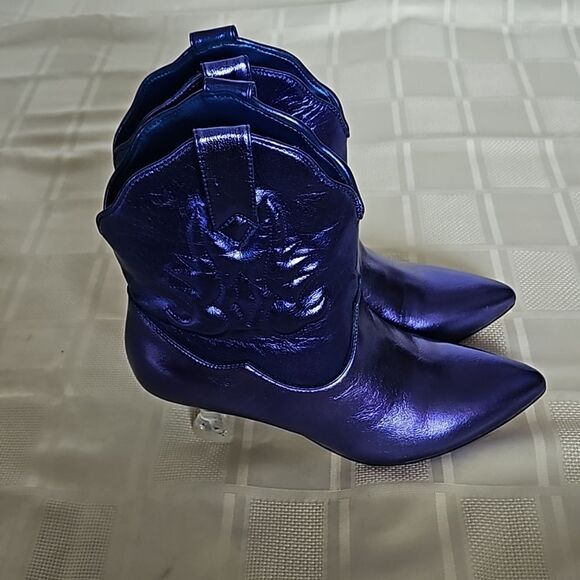 Katy Perry's The Annie-O Bootie Western Purple Size 7.5M - Picture 1 of 16